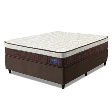 Cama Box Desmontável Colchão Queen Molas Superlastic Euro Pillow Start 158x198x62cm Apolo