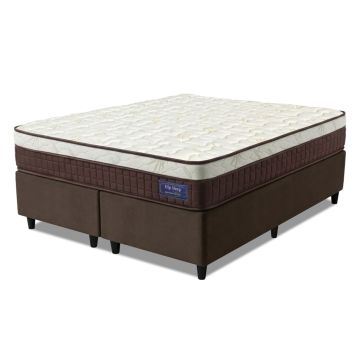 Cama Box Colchão Queen Molas Superlastic Euro Pillow Start 158x198x62cm Apolo