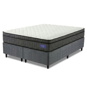 Cama Box Colchão Queen Ortopédico D33 Euro Pillow Ultra 158x198x63cm Apolo