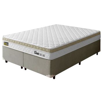 Cama Box Queen Espuma Ortopédica Onix D45 158x198x58cm Hellen Suporta até 150 kg por pessoa
