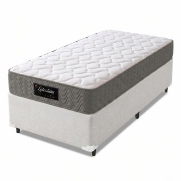 Cama Box Colchão Solteiro Molas Ensacadas Splendido 88x188x62cm Munhoz