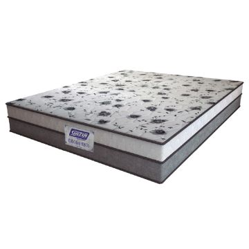 Colchão Casal Espuma D33 Fort 138x188x21cm Cinza/Branco Gazin - Suporta até 150kg por Pessoa