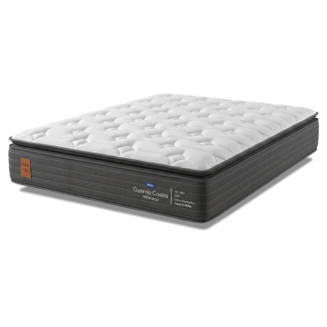 Colchão King Molas Ensacadas Pillow Super Monaco 193x203x34cm Probel - Suporta até 180kg por pessoa