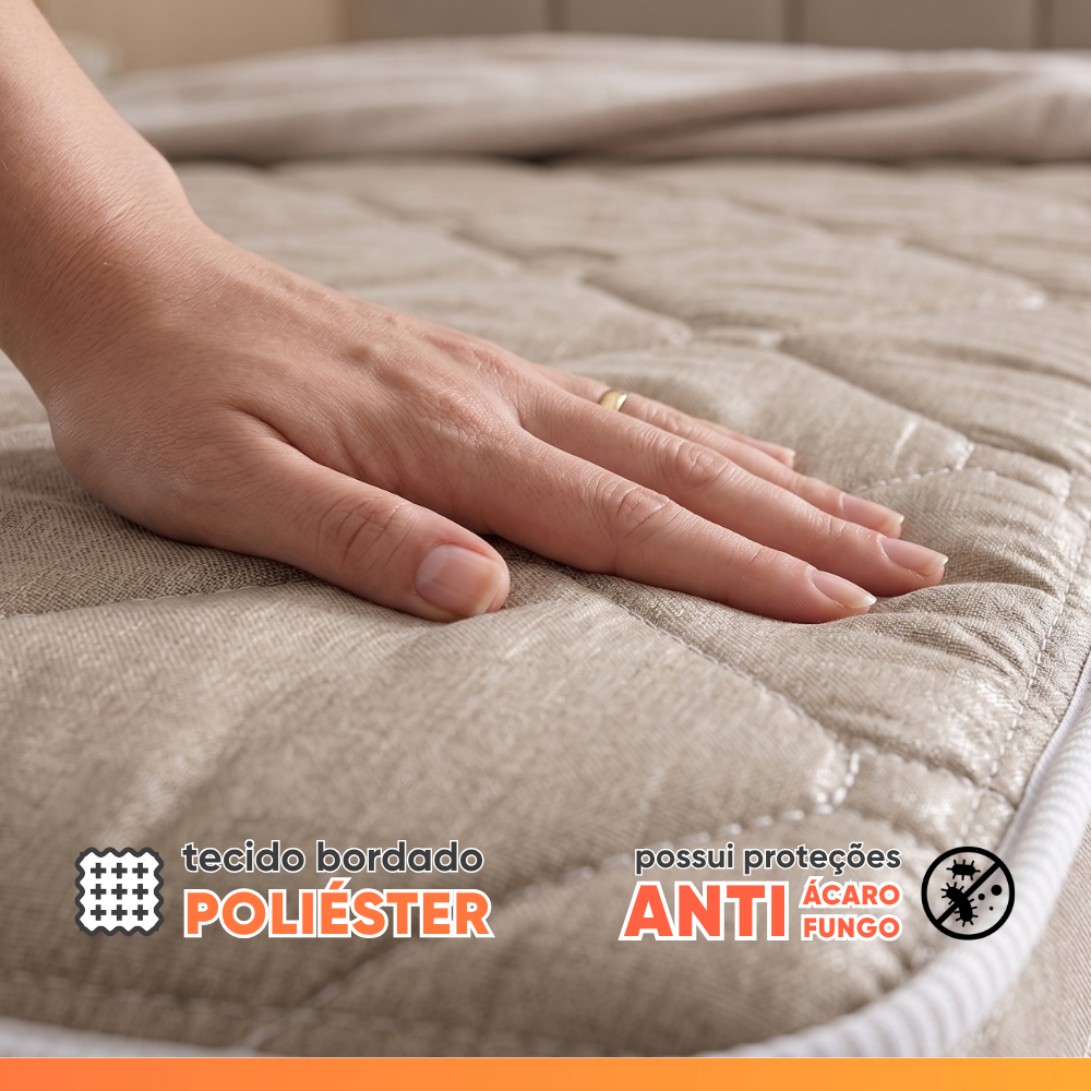 Colchão Solteiro Double Face Master Hotelaria 88x188x25cm Herval - Suporta até 110kg