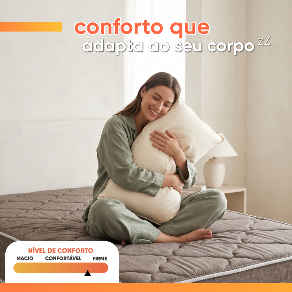 Colchão Solteiro Double Face Master Hotelaria 88x188x25cm Herval - Suporta até 110kg